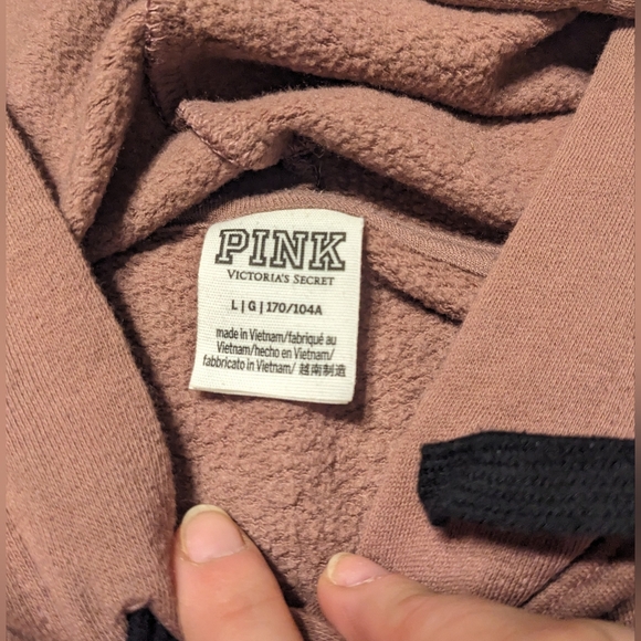 PINK Victoria's Secret Y2K Logo Hoodie and Long Sleeved Tee Bundle sz L - Picture 16 of 16